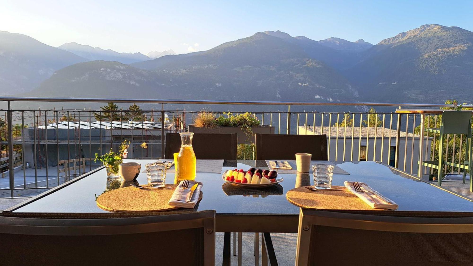 Chalet Diognysos B&B, Boutique Hotel & Wellness Crans-Montana Bagian luar foto